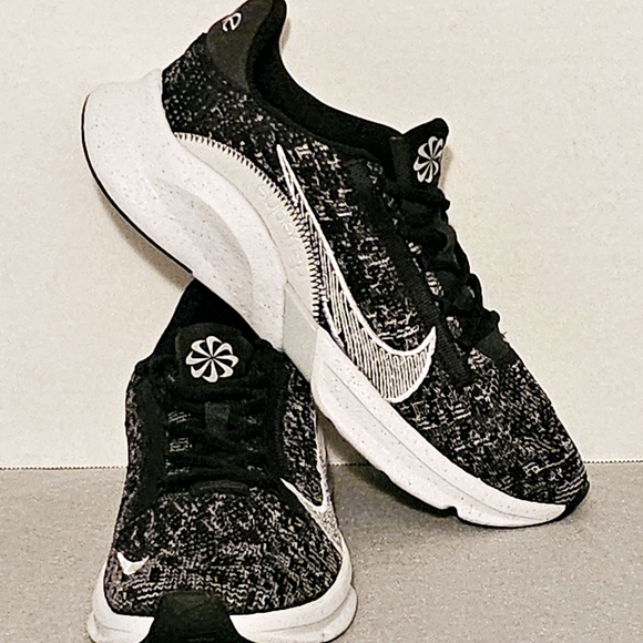 Nike Other - New Nike Zoom SuperRep Go 3 Flynit Running Sneakers M Sz9, Blk/Wht, Unworn Cond!